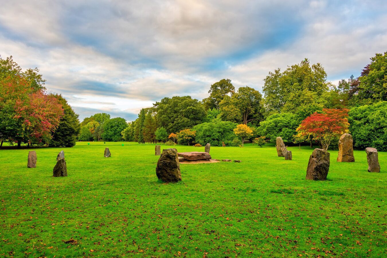 Gorsedd Stone Circle at Bute park in Cardiff, UK
